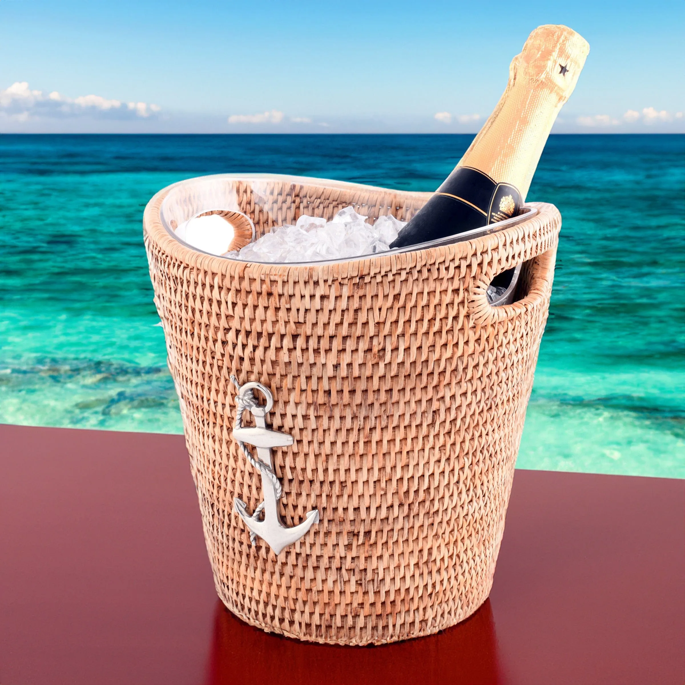 Anchor Rattan Champagne / Ice Bucket