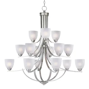 Axis 43 in. 15 Lights Chandelier Nickel Finish