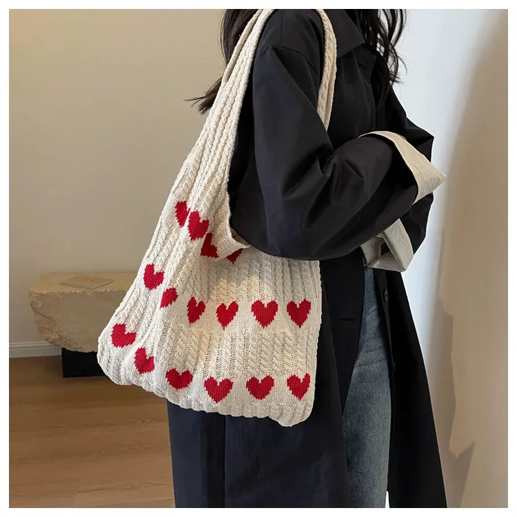 Bag Female Handmade Knitting Class Work Clothing Underarm Bag