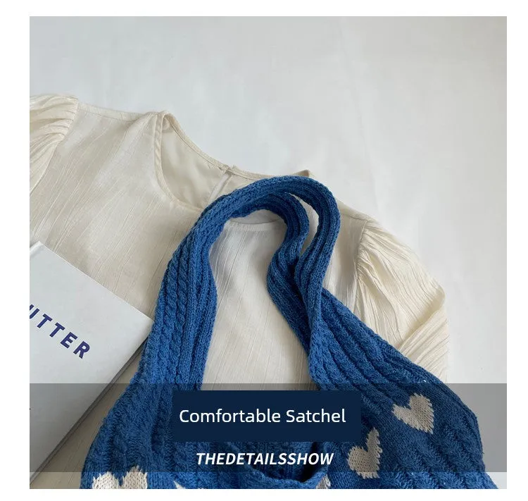Bag Female Handmade Knitting Class Work Clothing Underarm Bag