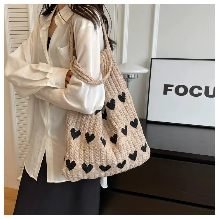Bag Female Handmade Knitting Class Work Clothing Underarm Bag