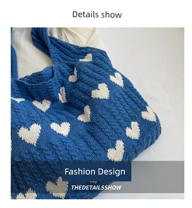 Bag Female Handmade Knitting Class Work Clothing Underarm Bag