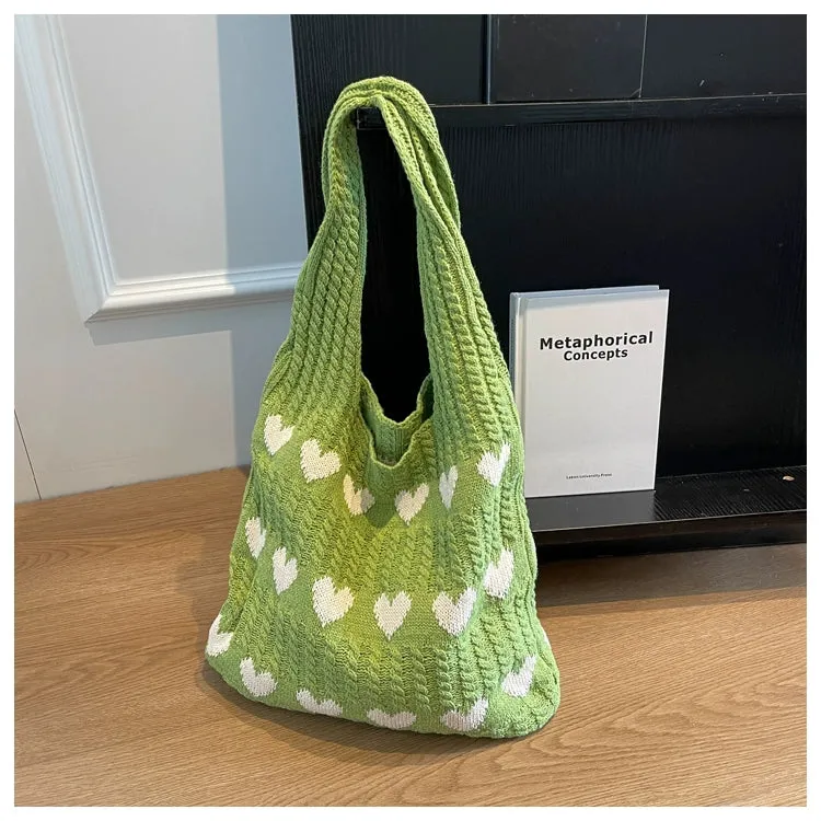 Bag Female Handmade Knitting Class Work Clothing Underarm Bag