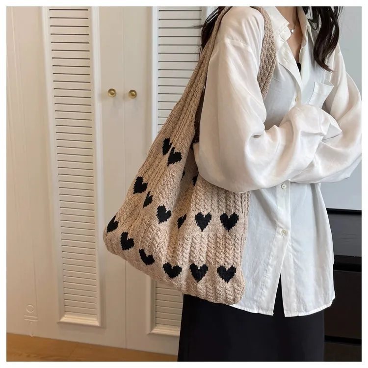 Bag Female Handmade Knitting Class Work Clothing Underarm Bag