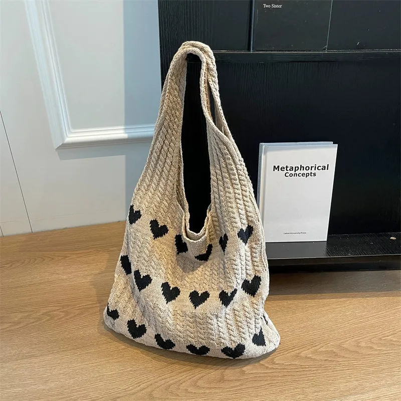 Bag Female Handmade Knitting Class Work Clothing Underarm Bag