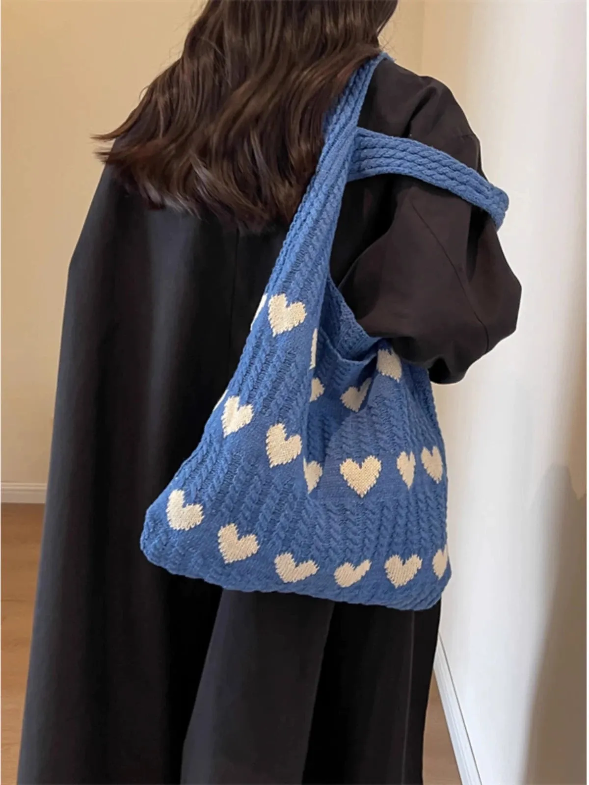 Bag Female Handmade Knitting Class Work Clothing Underarm Bag