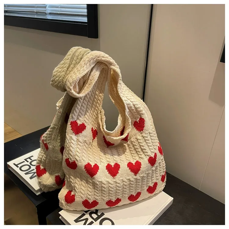 Bag Female Handmade Knitting Class Work Clothing Underarm Bag