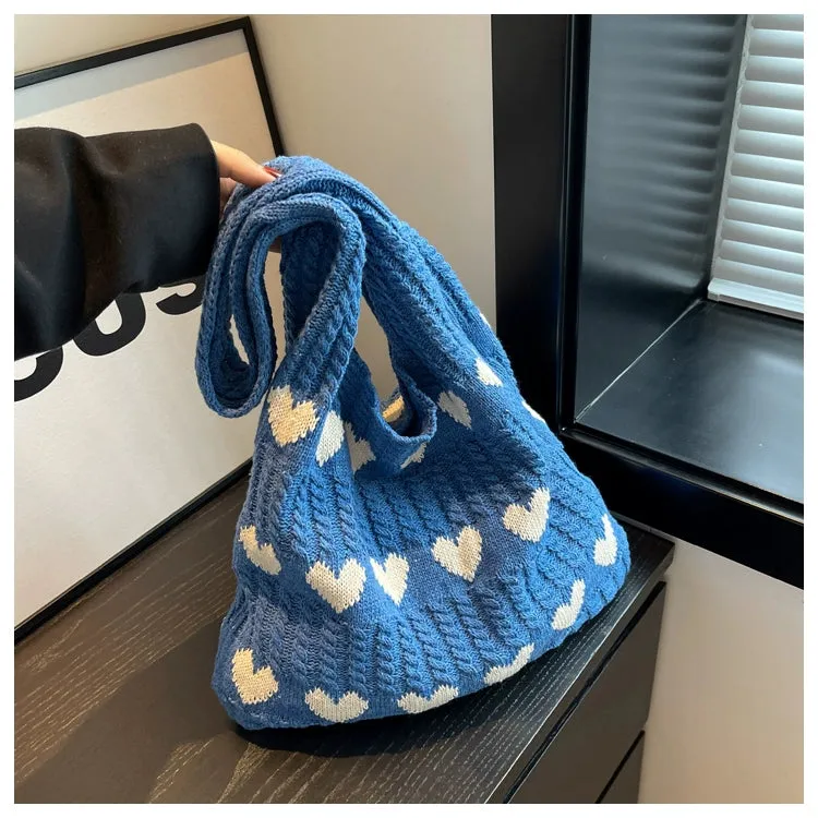Bag Female Handmade Knitting Class Work Clothing Underarm Bag