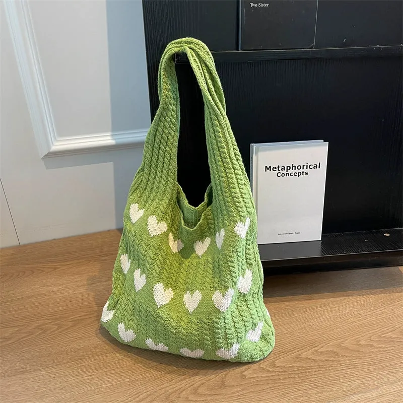 Bag Female Handmade Knitting Class Work Clothing Underarm Bag