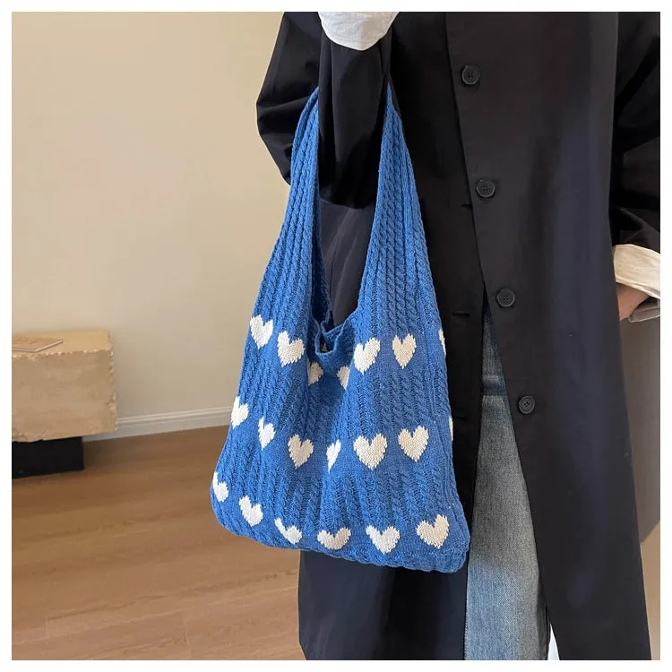 Bag Female Handmade Knitting Class Work Clothing Underarm Bag