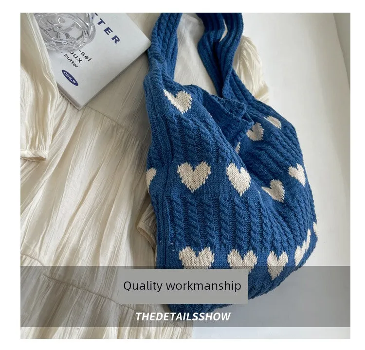 Bag Female Handmade Knitting Class Work Clothing Underarm Bag