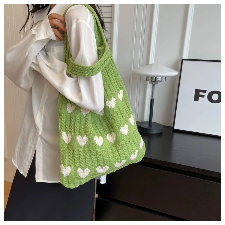 Bag Female Handmade Knitting Class Work Clothing Underarm Bag