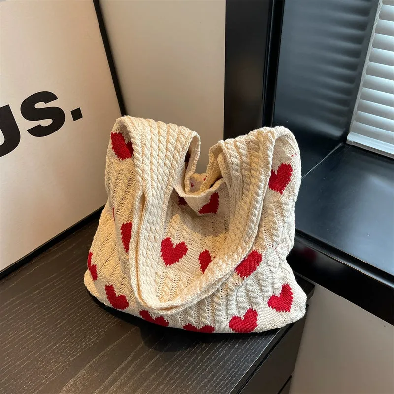 Bag Female Handmade Knitting Class Work Clothing Underarm Bag