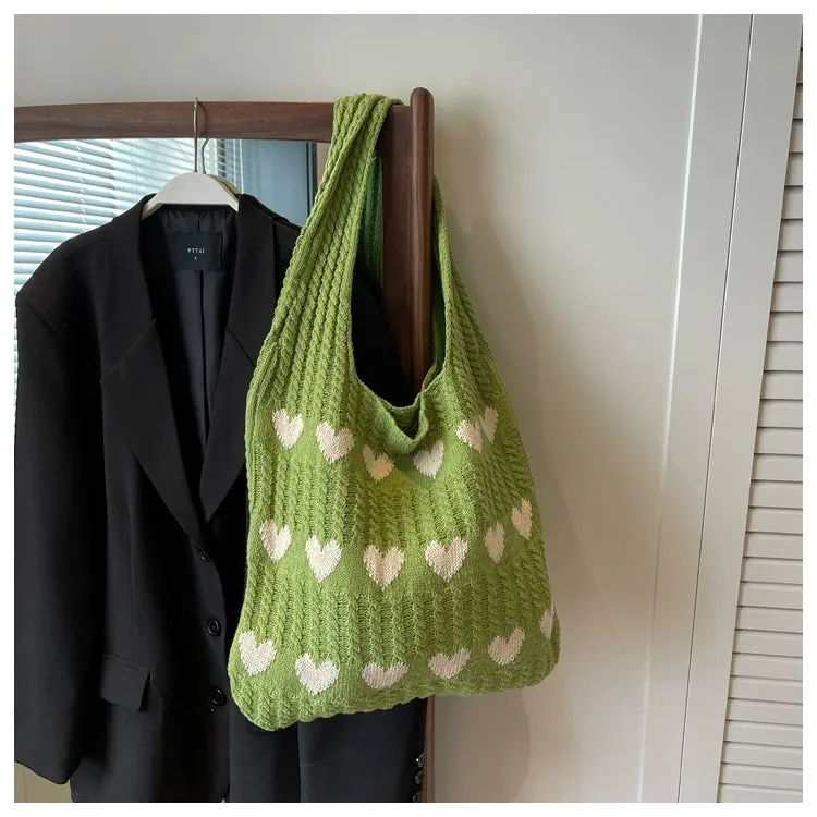 Bag Female Handmade Knitting Class Work Clothing Underarm Bag