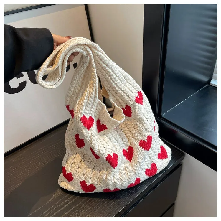 Bag Female Handmade Knitting Class Work Clothing Underarm Bag