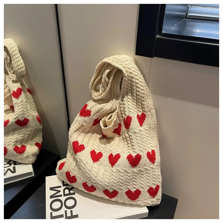 Bag Female Handmade Knitting Class Work Clothing Underarm Bag