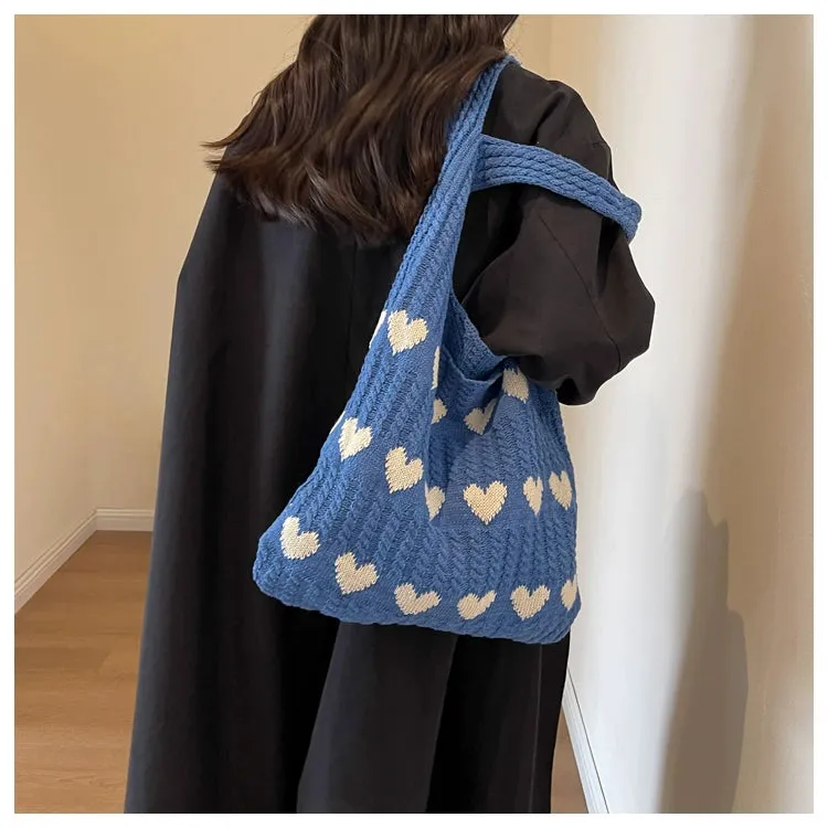 Bag Female Handmade Knitting Class Work Clothing Underarm Bag