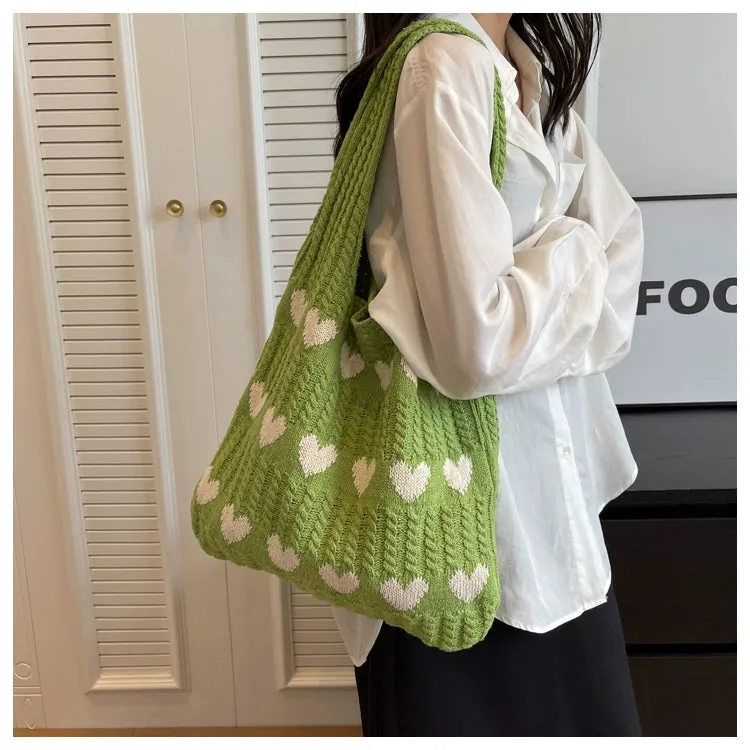 Bag Female Handmade Knitting Class Work Clothing Underarm Bag