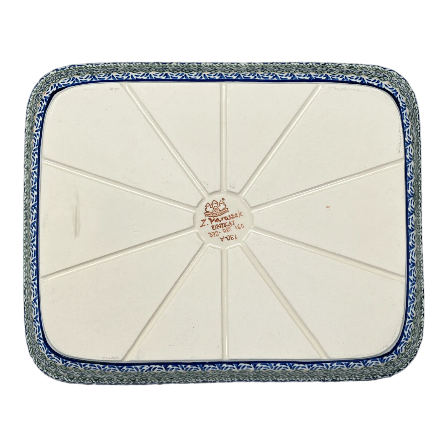 Baker, Rectangular, 10.5" x 13" in "Blue Tulips" by Zaklady | Y372A-ART160