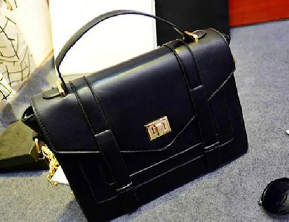 Black Classic Satchel Bag