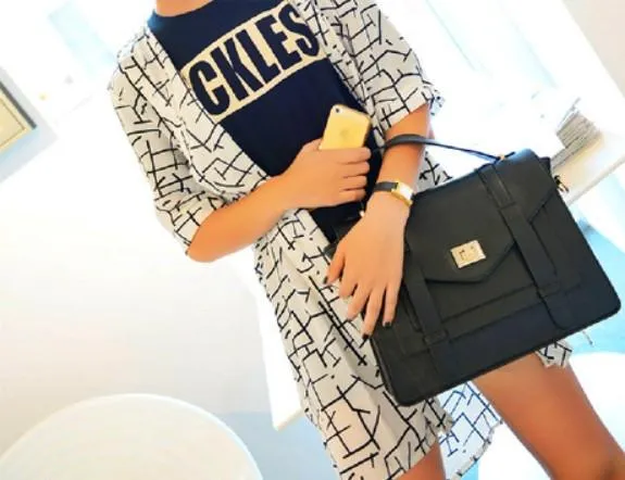 Black Classic Satchel Bag