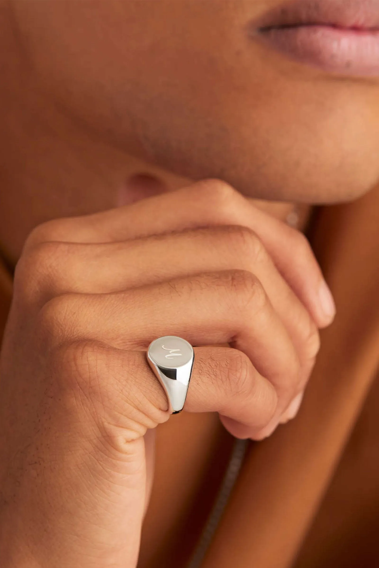 Bold Round Signet Ring