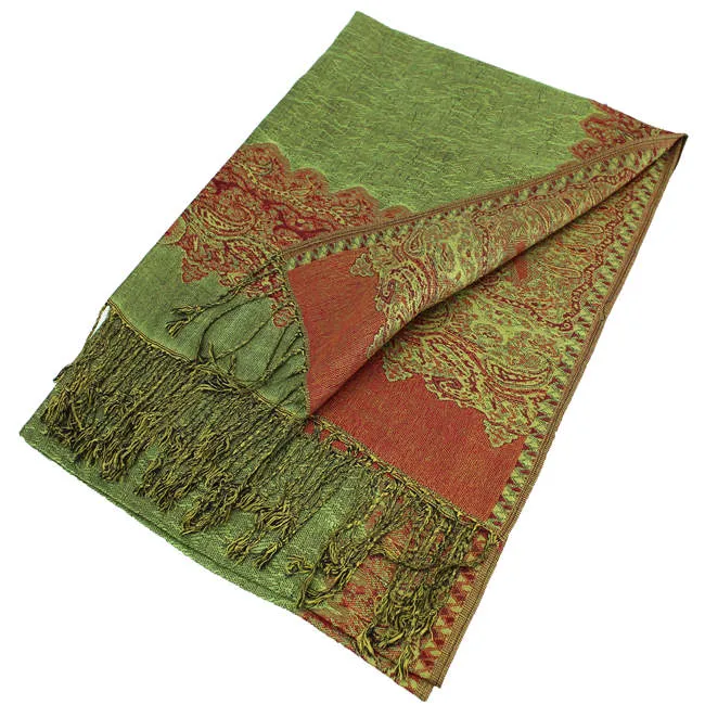 Border Pashmina Scarf Shawl 003