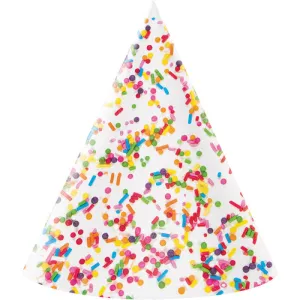 Bulk Confetti Sprinkles Party Hats (48 per Case)