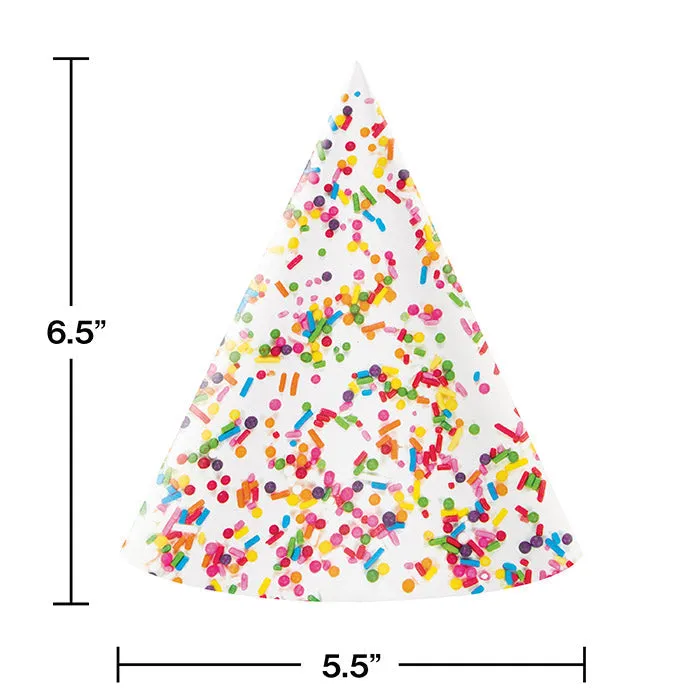 Bulk Confetti Sprinkles Party Hats (48 per Case)