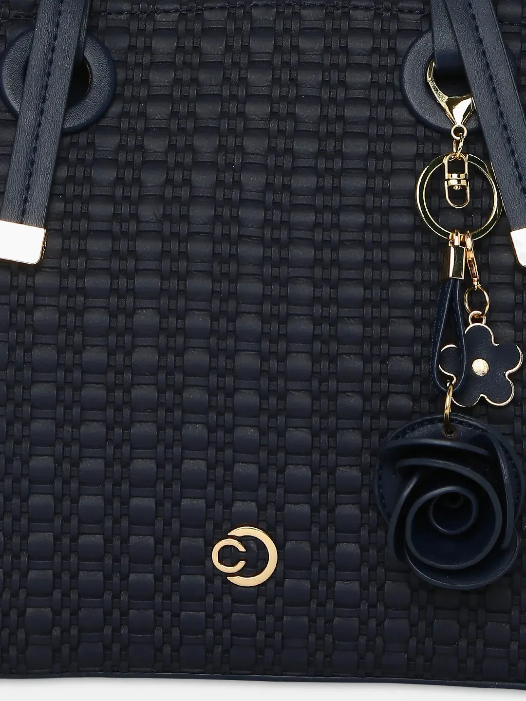 Caprese Andrea Satchel Medium Handbag Navy