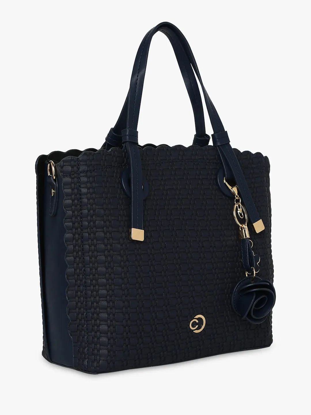Caprese Andrea Satchel Medium Handbag Navy