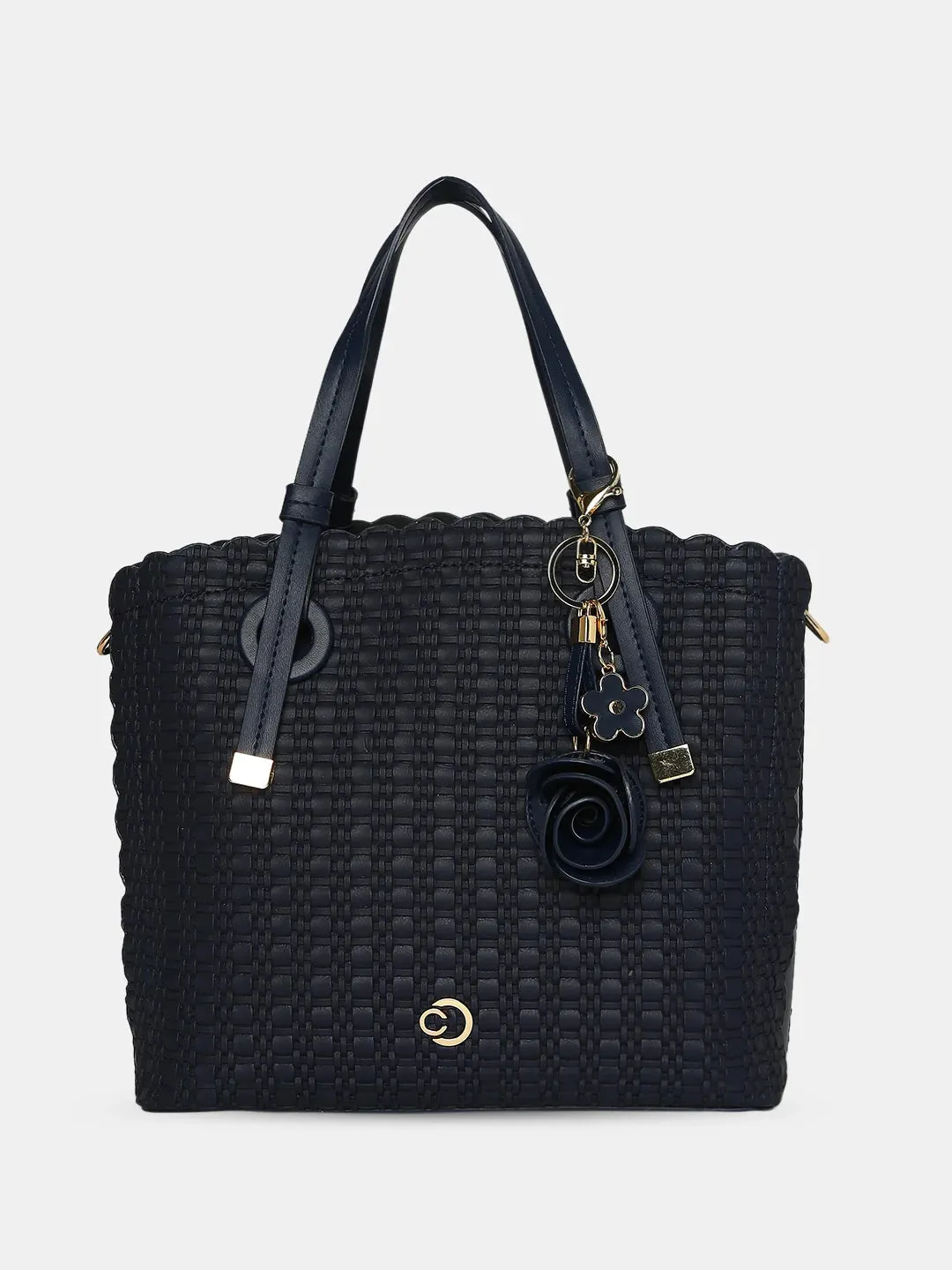 Caprese Andrea Satchel Medium Handbag Navy