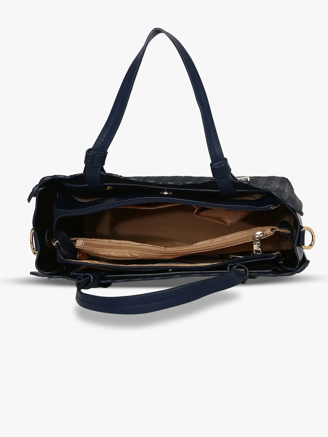 Caprese Andrea Satchel Medium Handbag Navy