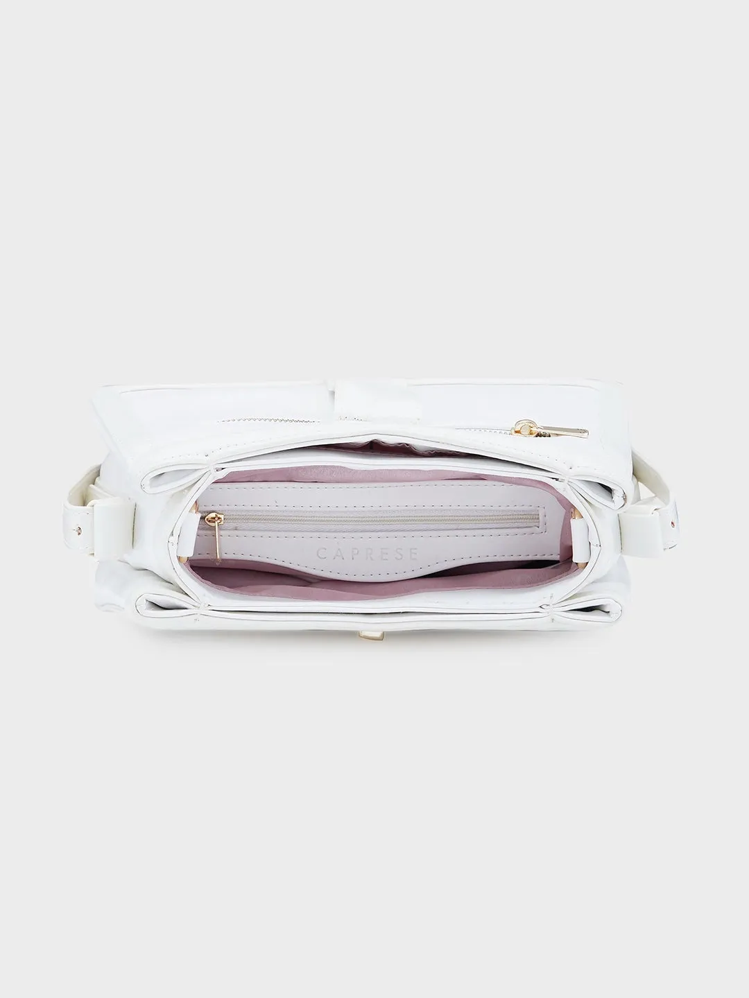Caprese Aurora Satchel Small Yellow Handbag
