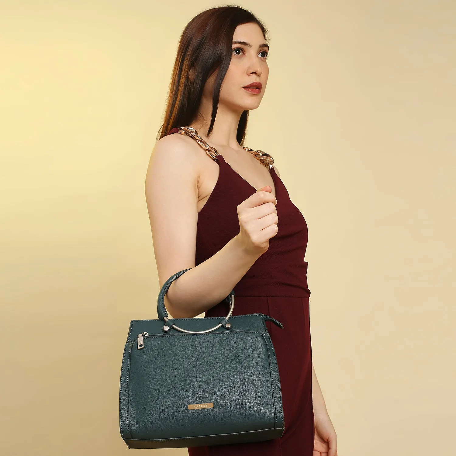 Caprese Lilya Satchel Small Green
