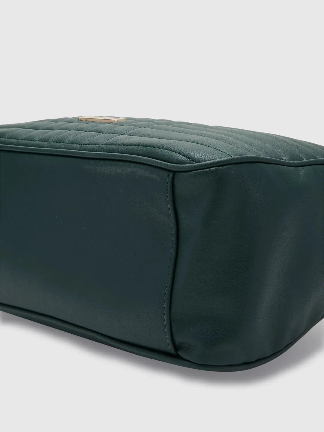 Caprese Maxim Satchel Large Dark Green