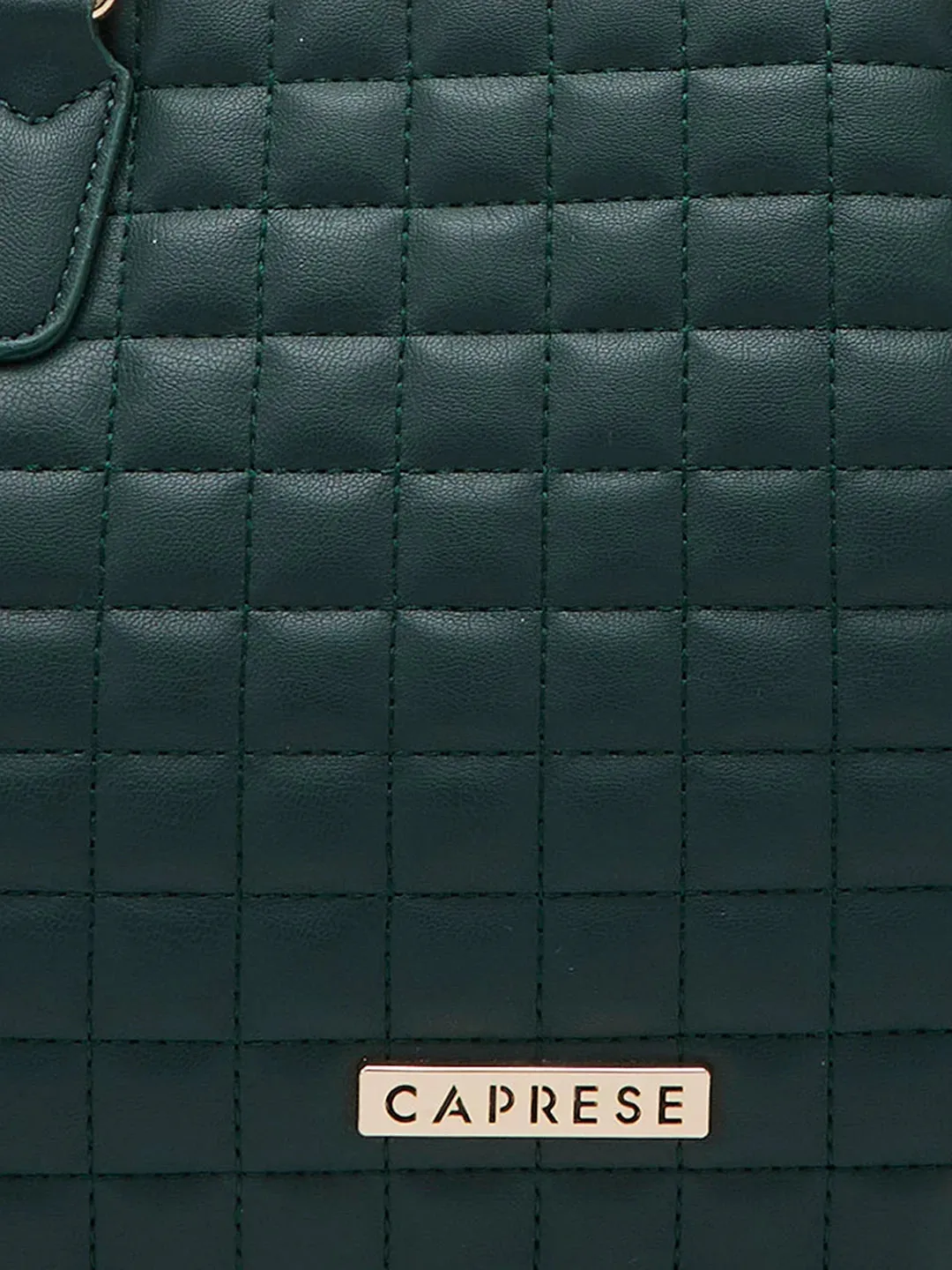 Caprese Maxim Satchel Large Dark Green