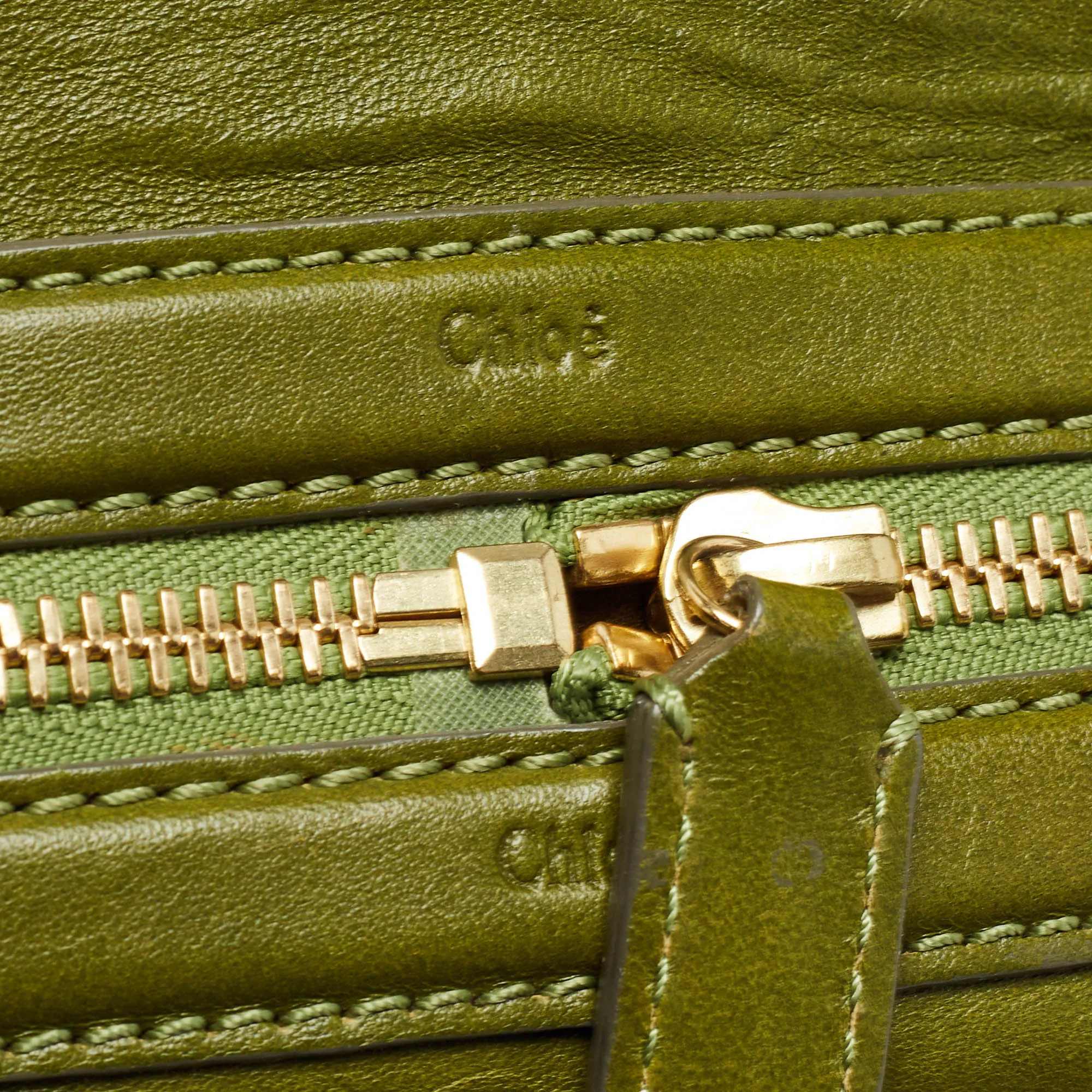 Chloe Leather Andy Expandable Satchel
