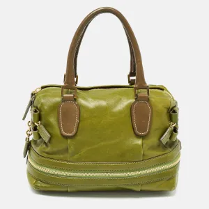 Chloe Leather Andy Expandable Satchel
