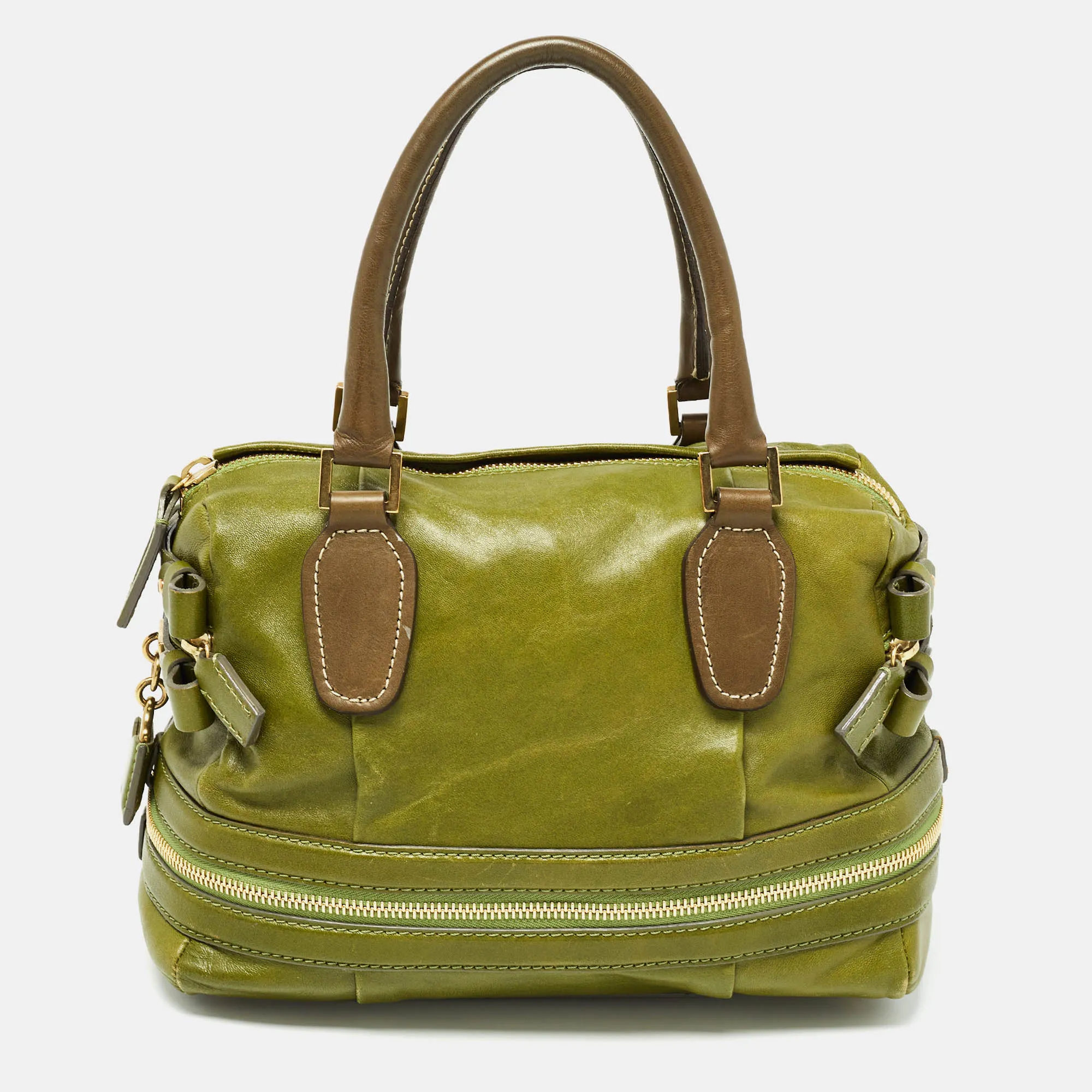 Chloe Leather Andy Expandable Satchel