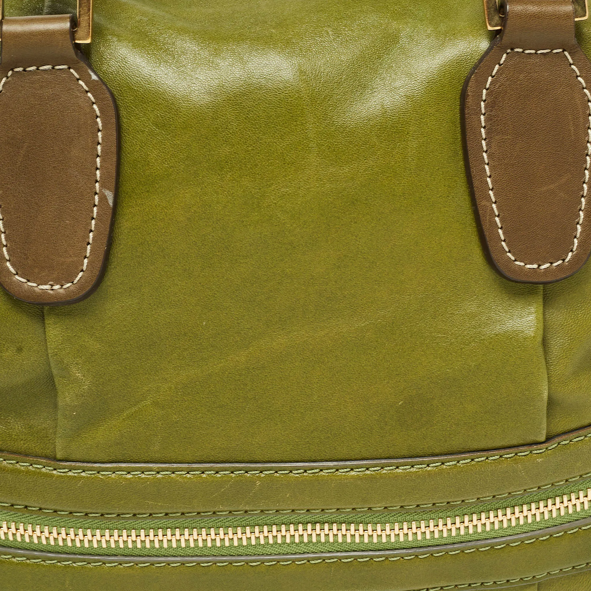 Chloe Leather Andy Expandable Satchel