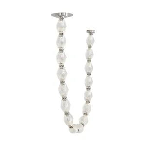 Collier 48 LED Pendant Light with Surface Canopy 3000K 120-277V Polished Nickel Finish