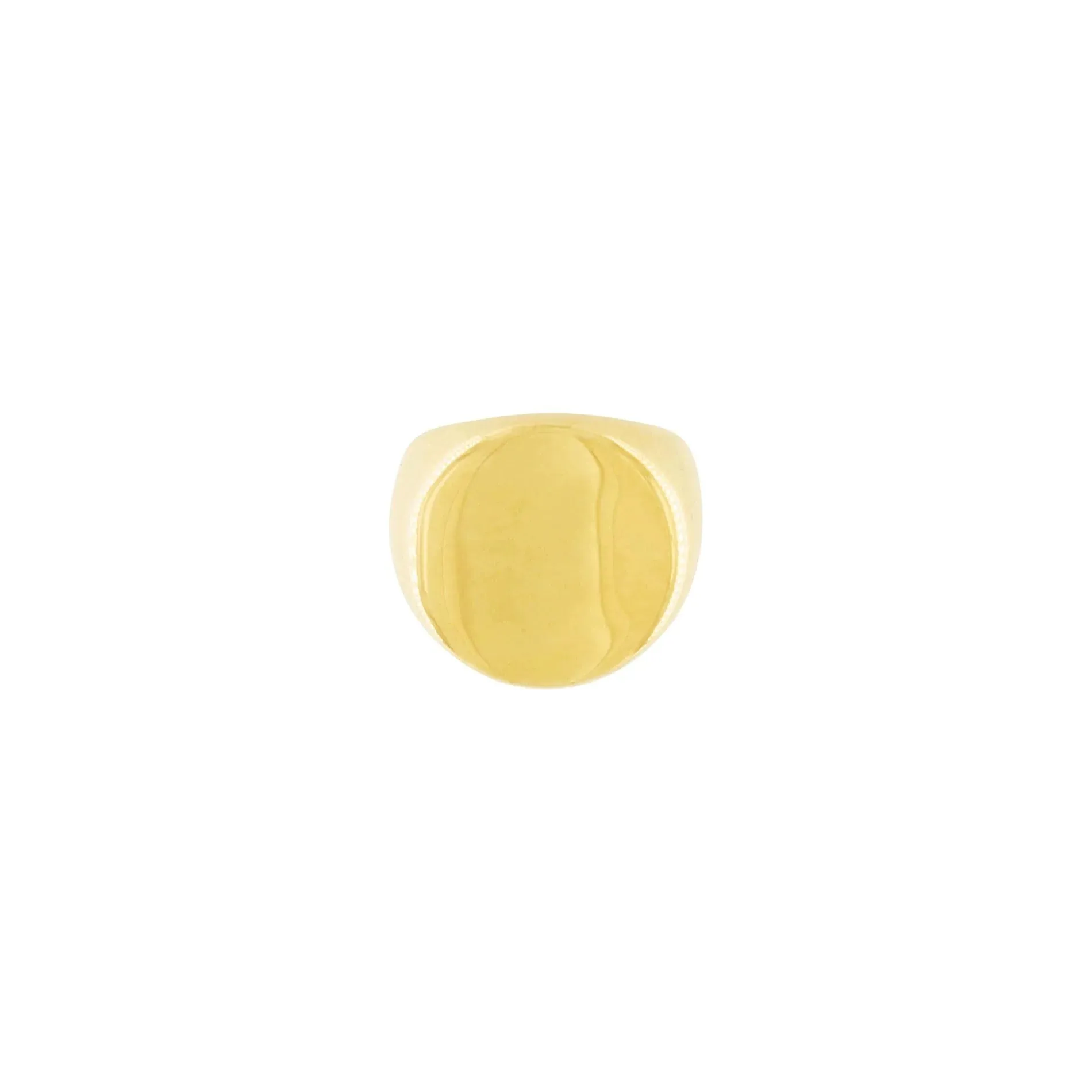 Courage Waterproof Chunky Signet Statement Ring 18K Gold Plating