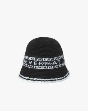 Crochet Bucket Hat Black
