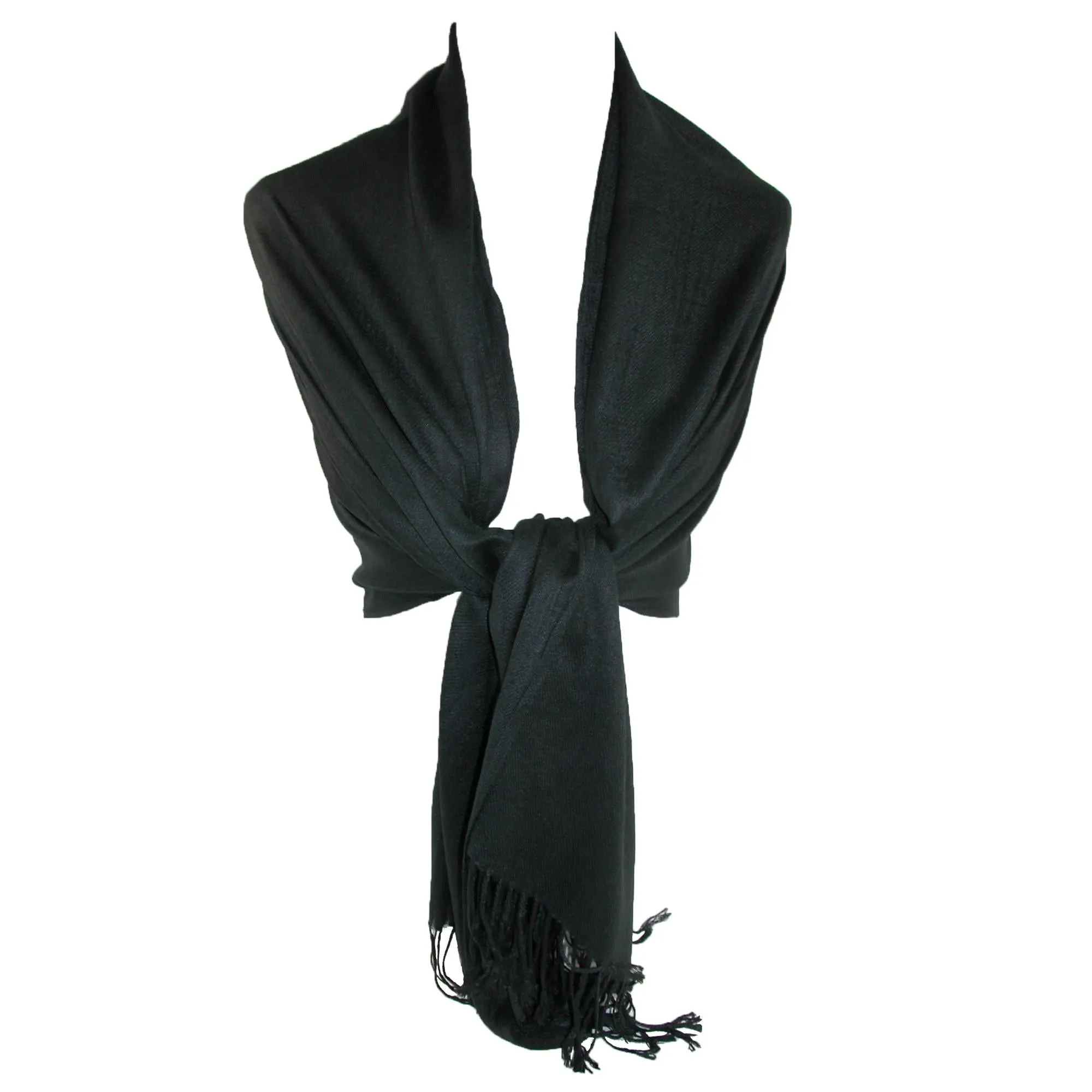CTM® Women's Classic Pashmina Wrap Scarf Shawl (Pack of 2)