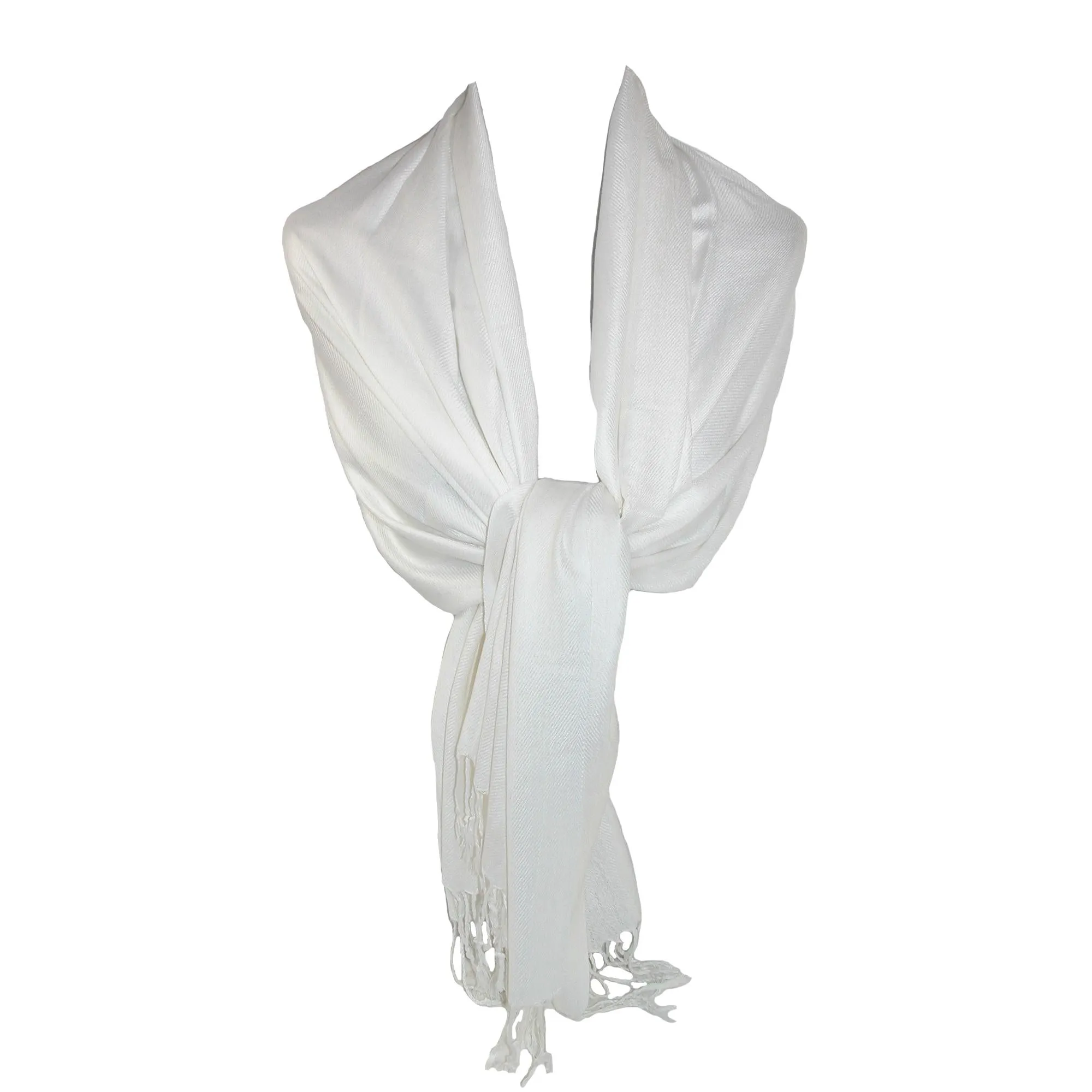 CTM® Women's Classic Pashmina Wrap Scarf Shawl (Pack of 2)