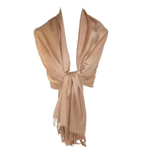 CTM® Women's Classic Pashmina Wrap Scarf Shawl (Pack of 2)