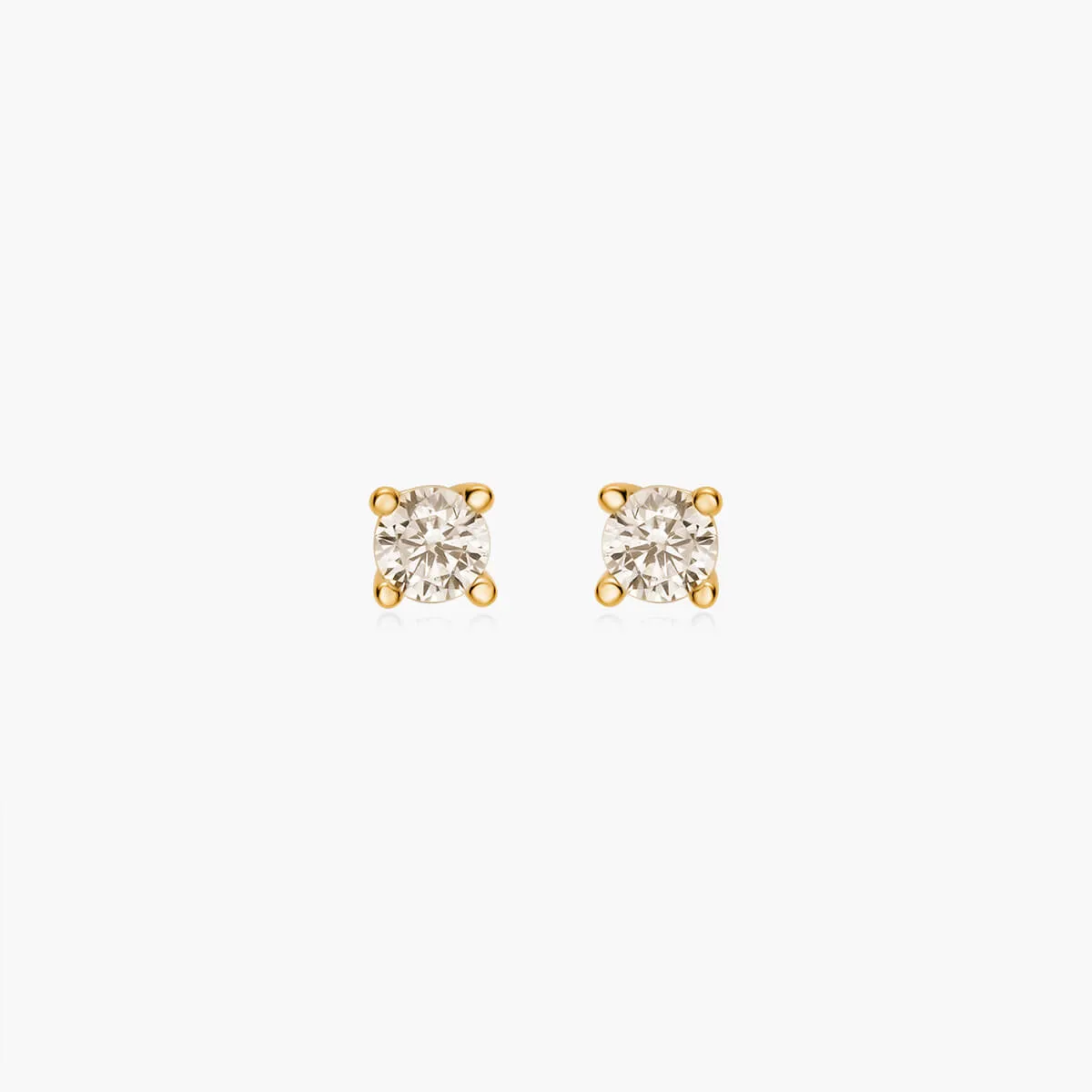 Dainty Round Stud Earrings