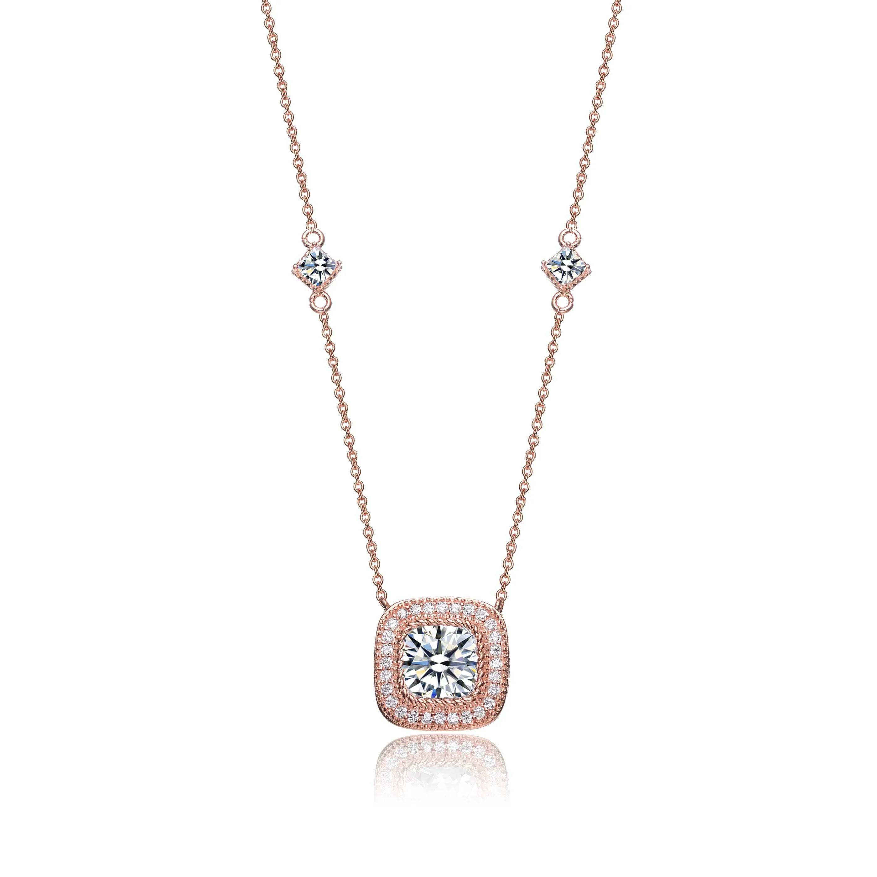 Daphné Square Stud Necklace