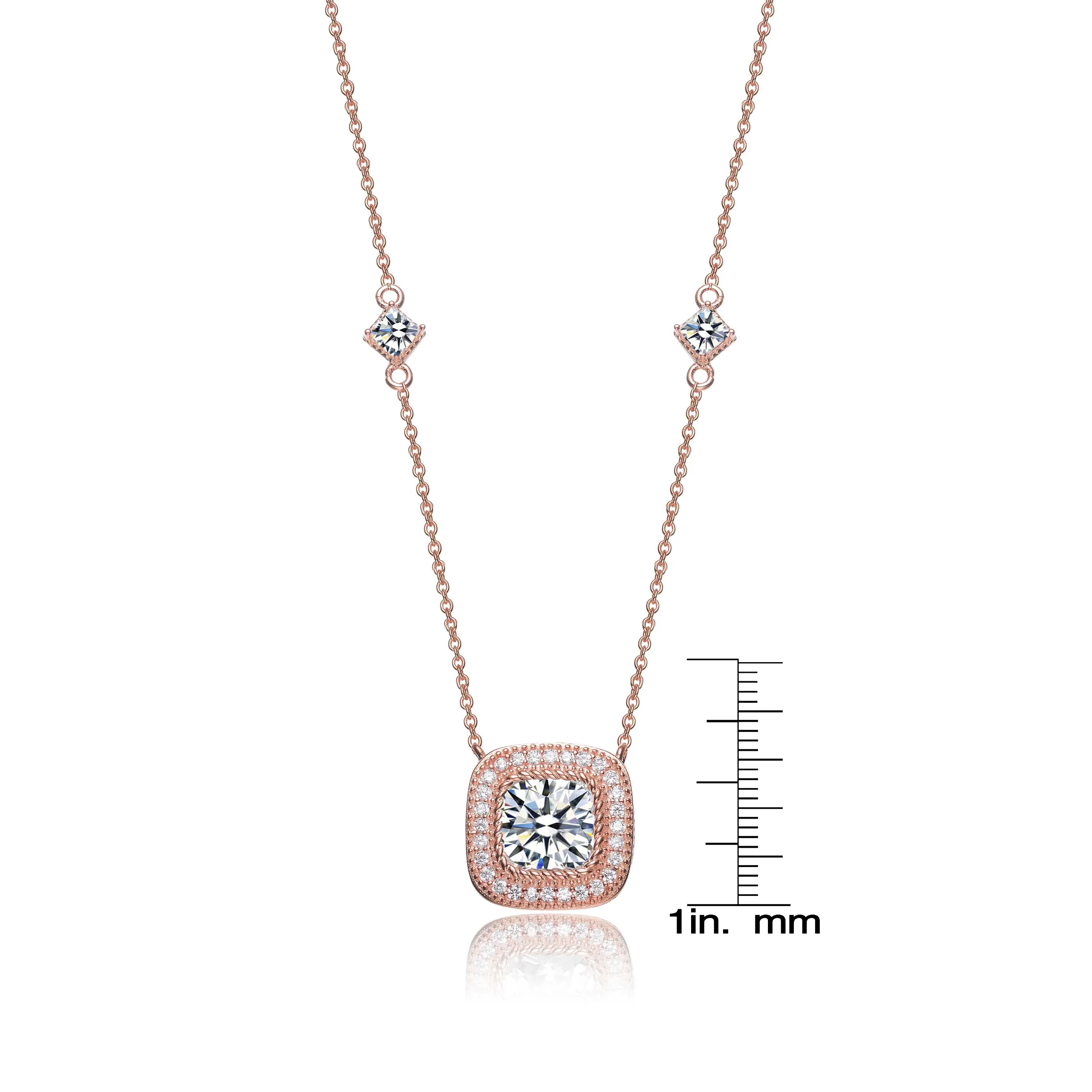 Daphné Square Stud Necklace